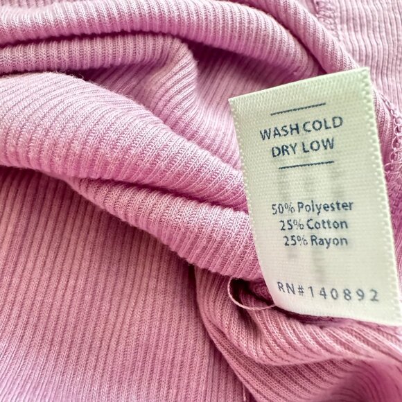 Marine layer Cait Lightweigh Henley-lilac Tee sz medium long sleeve relaxed new - Picture 8 of 14